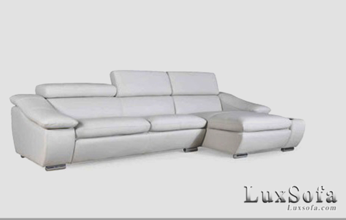 Sofa da màu trắng hiện đại