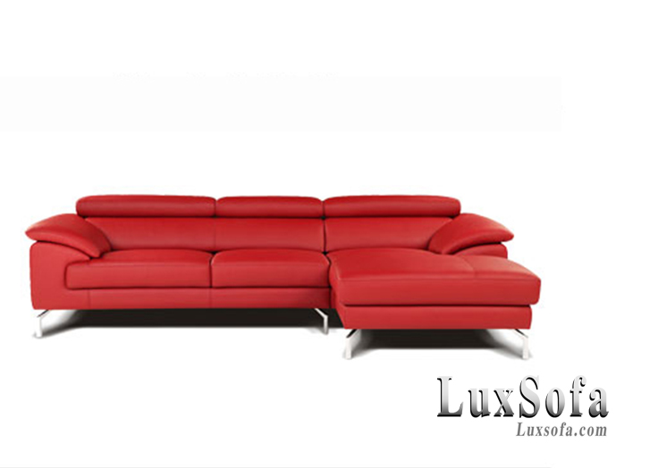 Sofa da màu đỏ hiện đại