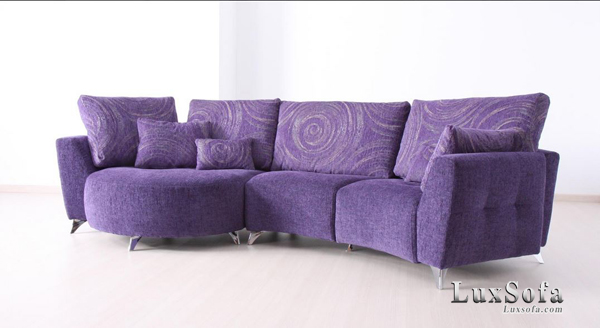 Sofa gia đình màu tím lịch lãm