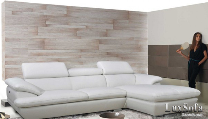Sofa góc trắng hiện đại