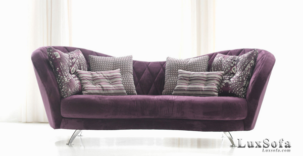 sofa văng bọc vải hiện đại