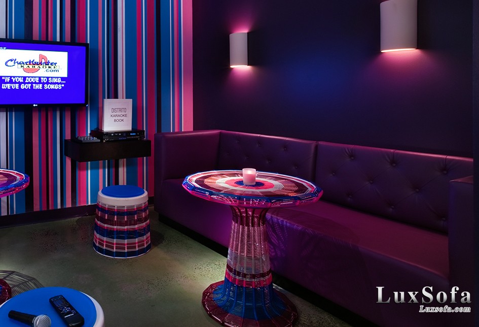 Sofa karaoke cổ điển màu tím Sk15