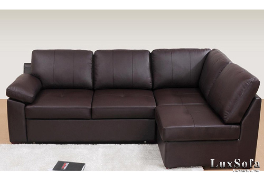 Sofa da màu nâu ấm áp SD42