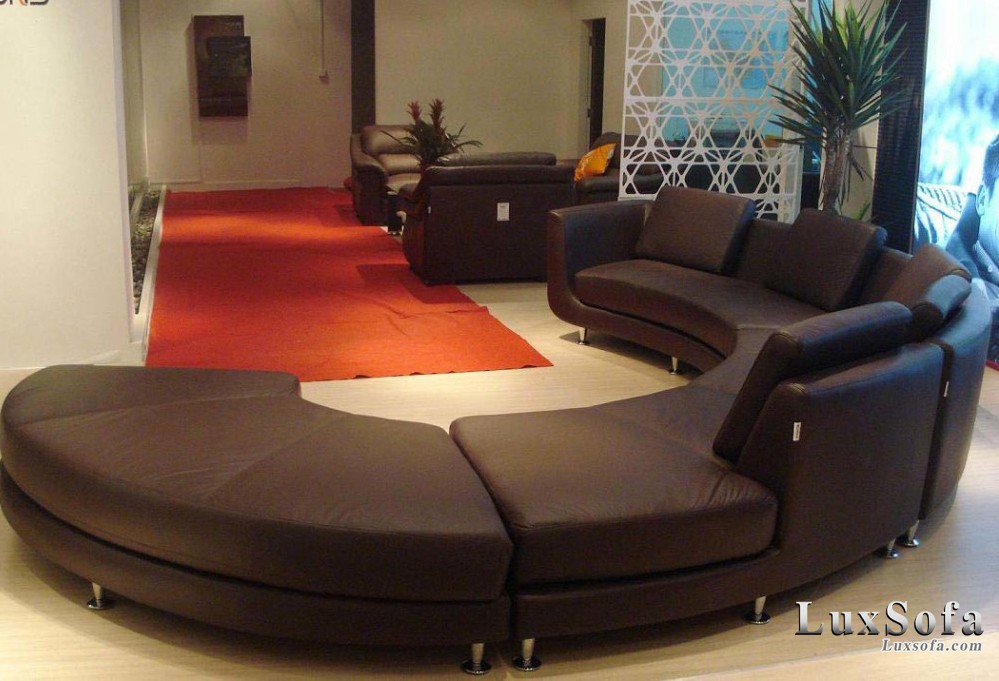 Sofa da hiện đại cho phòng khách SD26