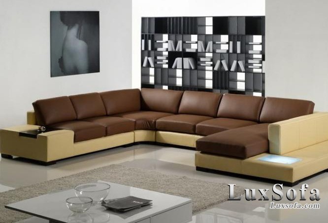 Sofa góc màu cafe SG34