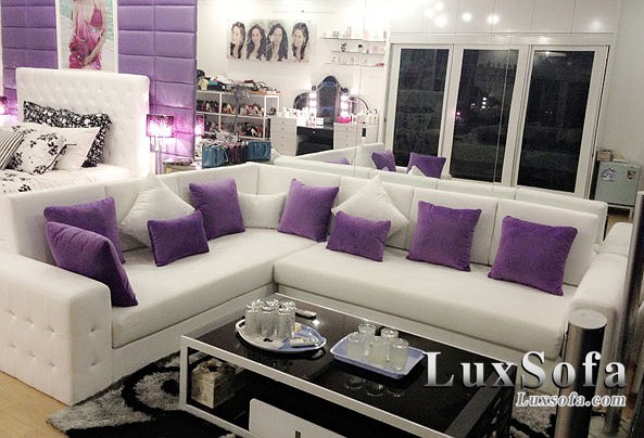 Sofa nỉ đẹp sang trọng SN11