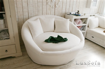 Ghế sofa đơn màu trắng SFD03