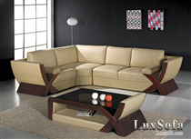 Mẫu sofa góc bọc da SG011