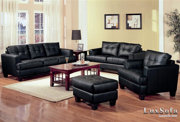 Sofa cổ điển đẹp màu đen SC14