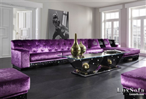 Sofa cổ điển đẹp màu tím SC15