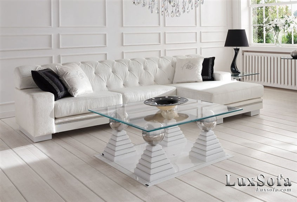 Sofa cổ điển đẹp màu trắng SC16