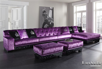 Sofa cổ điển màu tím SC32