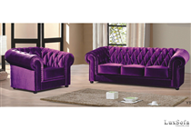 Sofa cổ điển nhung màu tím SC35