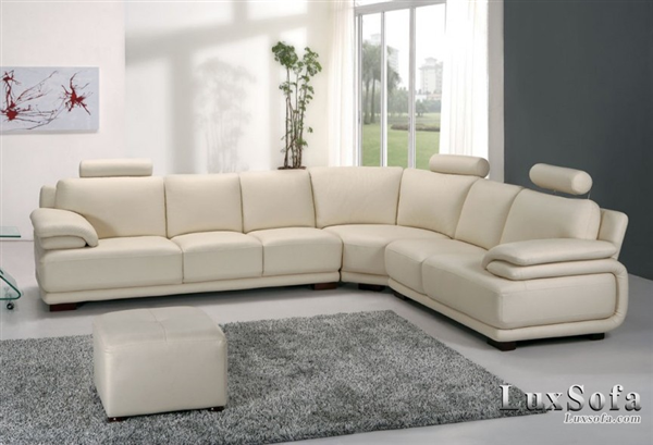 Sofa da cho phòng khách hiện đại SD07