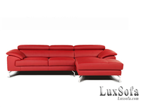 Sofa da màu đỏ hiện đại SD007