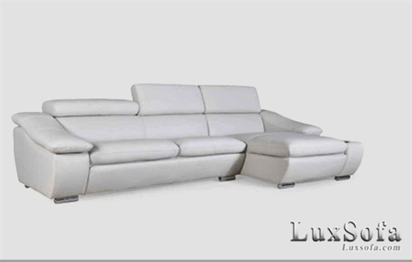 Sofa da màu trắng hiện đại SD006
