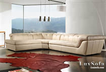Sofa da phòng khách rộng SD50