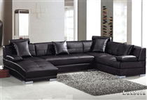 Sofa gia đình màu đen sang trọng SGD08