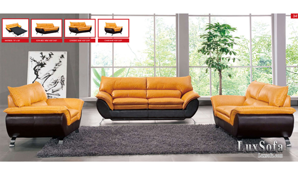 Sofa gia đình màu vàng cao cấp SGD006