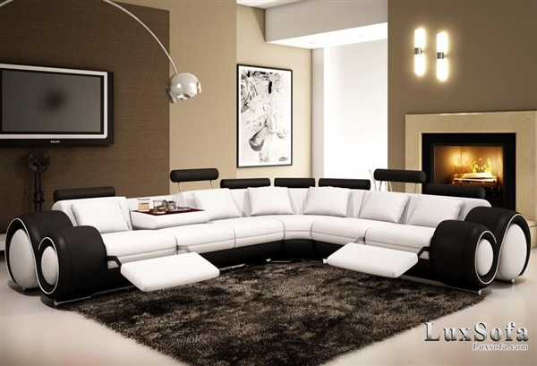 Sofa góc độc đáo màu trắng SG21