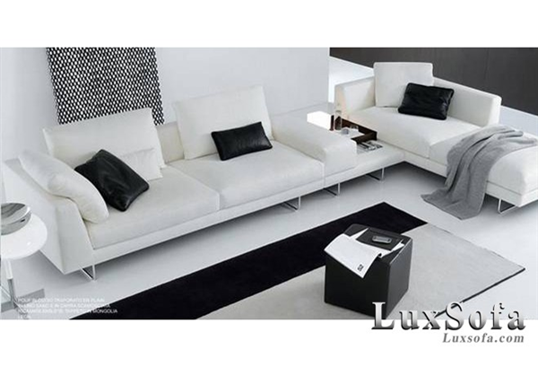 Sofa góc màu trắng sang trọng SG41