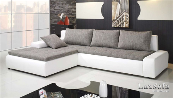 Sofa nỉ màu trắng hiện đại SN006