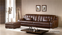 Sofa da nâu sang trọng SGD010