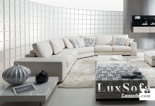 Sofa vải màu trắng SV18