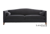 Sofa văng da màu đen SV23
